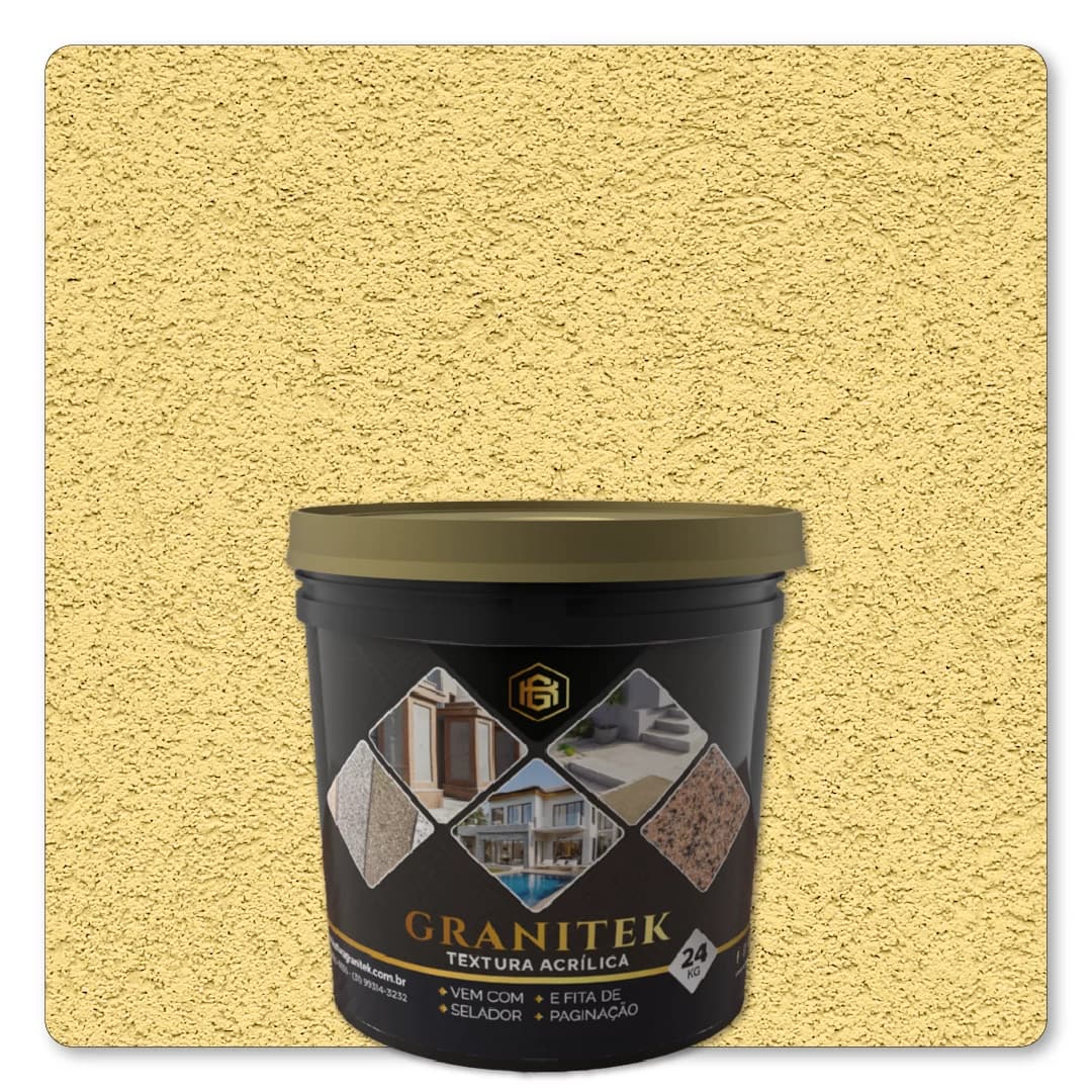 Granitek Liscatto Kit 24kg Amarelo Canario
