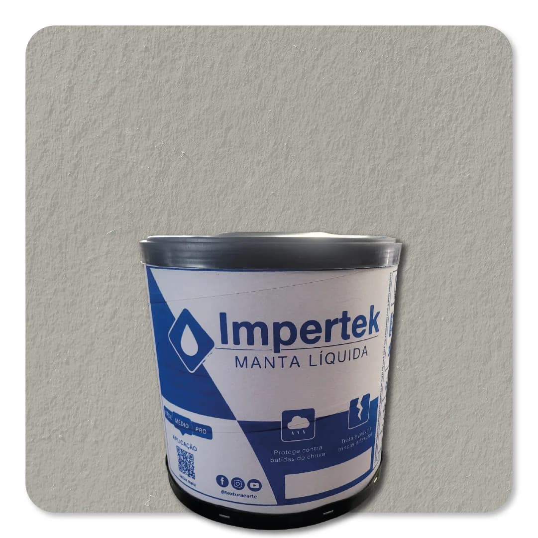 Impertek Laje Barrica 14kg Cinza Medio
