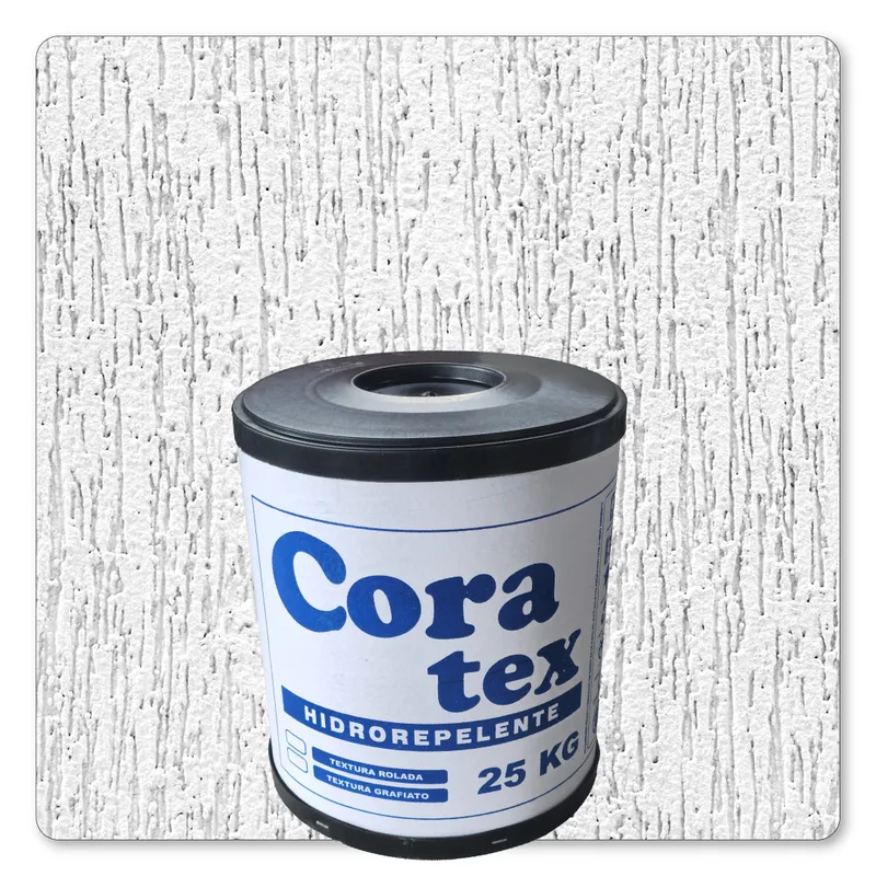 Coratex Grafiato Barrica 25kg Branco Neve - embalagem